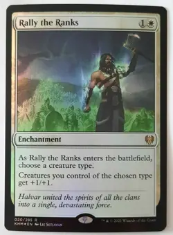 MTG 2021 Kaldheim RALLY THE RANKS 020/285 Rare Foil M/NM - Image 1