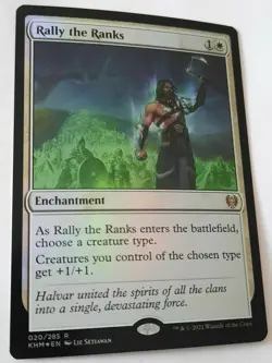MTG 2021 Kaldheim RALLY THE RANKS 020/285 Rare Foil M/NM - Image 2