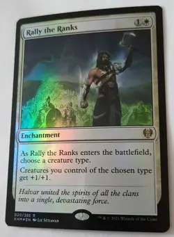 MTG 2021 Kaldheim RALLY THE RANKS 020/285 Rare Foil M/NM - Image 3