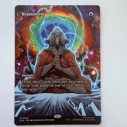 Magic The Gathering Mtg Brainstorm Borderless TMNT Mythic Near Mint Instant - Image 1