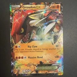 TCG Pokemon Groudon EX XY42 XY Holo - Image 1