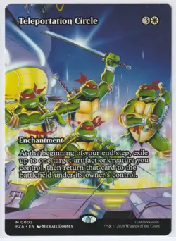 Teleportation Circle (Borderless) 2 TMNT MTG Source Material M NM - Image 1