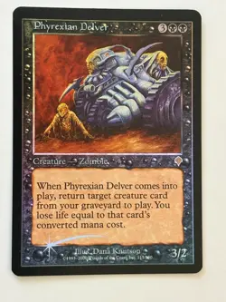 Mtg Invasion FOIL Rare Phyrexian Delver Excellent - NM Condition - Image 1