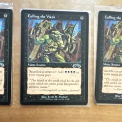 Magic: The Gathering Culling the Weak x4 Black Mana Source Stronghold Regular - Image 3