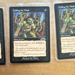 Magic: The Gathering Culling the Weak x4 Black Mana Source Stronghold Regular - Image 4