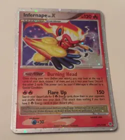 Pokemon Infernape LV.X Diamond & Pearl Rare Holo 120 HP Card 121/130 2007 - Image 1