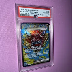 PSA 10 HEARTHFLAME MASK OGERPON EX PRISMATIC EVOLUTIONS SIR 2025 POKEMON 148/131 - Image 1