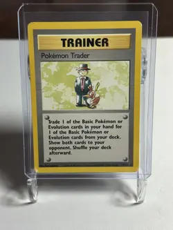 POKEMON TRADER 77/102 RARE BASE SET UNLIMITED POKEMON - Image 1