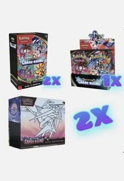 Pokemon Center Chaos Rising ETB x2 - Booster Box x1 - Booster Bundle x2 Presale - Image 1