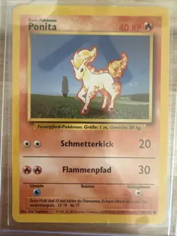 German Ponita 60/102 Pokemon Card WOTC 1999 Vintage FREE SHIPPING - Image 2
