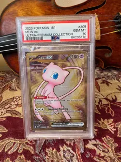 Mew EX #205 METAL PROMO PSA 10 | 2023 Pokemon 151 Ultra Premium Collection UPC ⭐ - Image 1