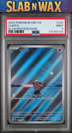 Tcg 2023 Pokemon Obf En-Obsidian Flames Cleffa #202 PSA 9 - Image 1