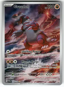 Groudon 199/182 Illustration Rare Paradox Rift Pokemon Holo Near Mint - Image 1