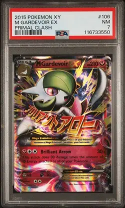 2015 Pokemon XY Primal Clash Holo M Gardevoir Ex #106 PSA 7 - Image 1