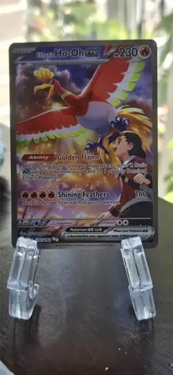 Pokemon TCG Ethan's Ho-Oh EX 230/182 Special Illustration Rare Holo - Sv10 - Image 1