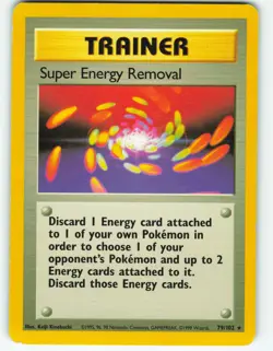 Super Energy Removal - 79/102 Base Set - Pokemon TCG - 1999 - Image 1