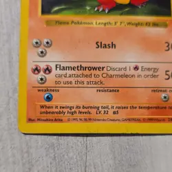 Pokemon TCG Charmeleon 24/102 Base Set Shadowless Uncommon Regular 1999 - Image 3