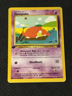 Slowpoke 67/82 - 1st Edition - Pokemon Team Rocket - Image 1
