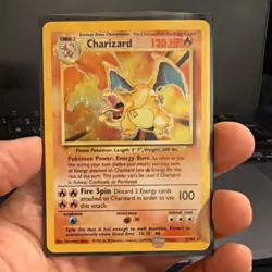 Pokemon Charizard Base Set Holo Rare 4/102 120 HP Wizards of the Coast 1999 - Image 1