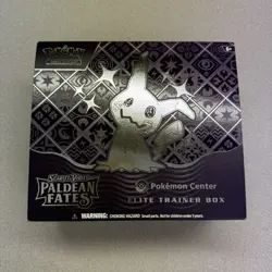 Pokemon Paldean Fates Elite Trainer Box 2024 Pokemon Center ETB OPENED EMPTY - Image 1