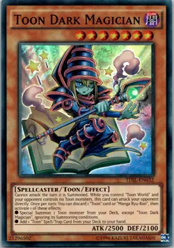 Yugioh Toon Dark Magician TDIL-EN032 Super Rare NM - Image 1