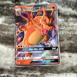 Pokemon Charizard GX Full Art Promo Holo SM211 Dragon Pokemon TCG Card - Image 1