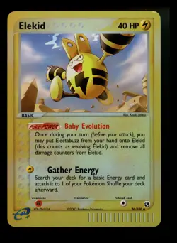 Elekid 36/100 EX Sandstorm 2003 Reverse Holo e-Series Pokemon Card TCG - Image 1
