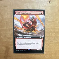 Magic: The Gathering Wild-Magic Sorcerer Commander Rare Red 305 Extended Art - Image 1