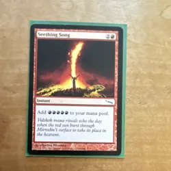 Magic: The Gathering Seething Song Mirrodin Common Instant Red 104 Regular - Image 1
