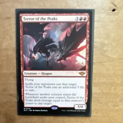 Magic: The Gathering Terror of the Peaks Mythic Dragon Red Outlaws Thunder Junc… - Image 1