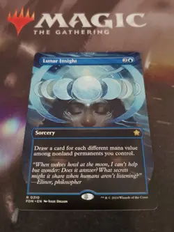 Mtg. Lunar Insight. Borderless. Foundations. Pack Fresh - Image 1