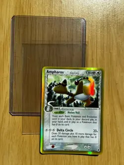 Pokemon TCG AMPHAROS 1/101 Delta Species. HoloFoil. EX Dragon Frontiers. NM/M - Image 4
