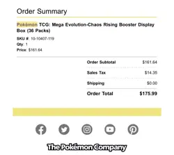 (PRESALE) Pokemon TCG: Mega Evolution Chaos Rising Booster Display Box 36 Packs - Image 4