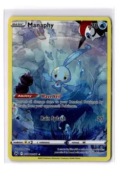 Manaphy - GG06/GG70 SWSH Crown Zenith Galarian Gallery Holo - NM - POKEMON TCG - Image 1