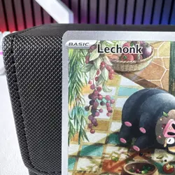 Pokemon TCG Lechonk Holo Illustration Rare Card 209/197 Obsidian Flames Series - Image 3