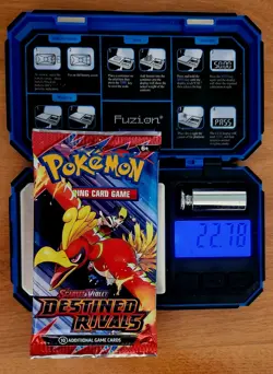 HEAVY! 22.78g Destined Rivals Pokemon TCG Booster (SEALED) - Image 1