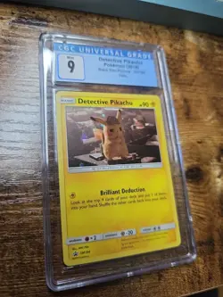 Pokemon Detective Pikachu Black Star Promo SM194 Holo CGC 9 - Image 1