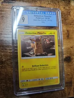 Pokemon Detective Pikachu Black Star Promo SM194 Holo CGC 9 - Image 2