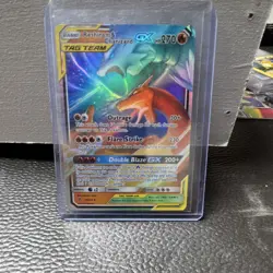 Pokemon Reshiram & Charizard GX TAG TEAM Ultra Rare Holo SM-Unbroken Bonds 20/2… - Image 1