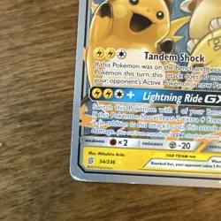 Pokemon Raichu & Alolan Raichu GX TAG TEAM Ultra Rare World Championship 54/236… - Image 2