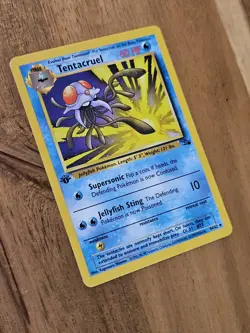 1st Edition Tentacruel NEAR MINT - Uncommon 44/62 Fossil 1999 - WOTC Pokemon TCG - Image 3