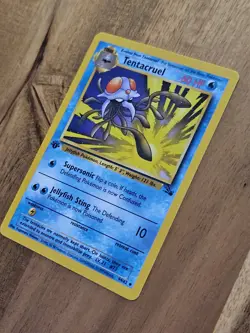 1st Edition Tentacruel NEAR MINT - Uncommon 44/62 Fossil 1999 - WOTC Pokemon TCG - Image 4