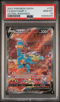 Machamp V - 172/189 -FA - SWSH, Astral Radiance - POkemon TCG - PSA 10 - Image 1