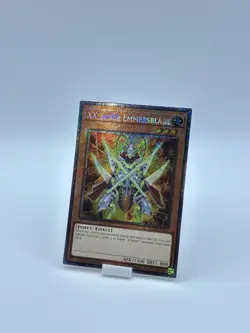 Yu-Gi-Oh! XX-Saber Emmersblade RA04-EN141 Platinum Secret Rare 1st Edition - Image 1