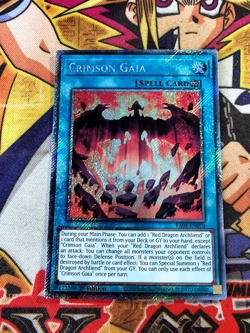 Crimson Gaia ra05-en070 (NEW) Platinum-Secret Rare Yu-Gi-Oh! - Image 1