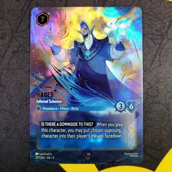 Disney Lorcana ENCHANTED ✨HADES - Infernal Schemer - 237/204-EN-9, NM+ - Image 1