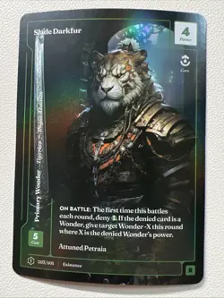 Wonders Of The First CCG Slade Darkfur FORMLESS FOIL RARE #203/401 Petraia - Image 1