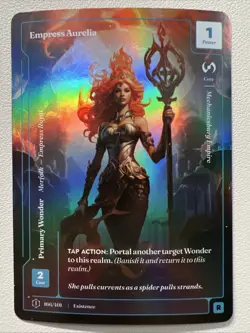 Wonders of the First - FORMLESS FOIL RARE- EMPRESS AURELIA 166/401 - Image 1