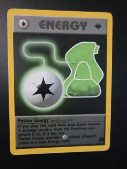 1ST EDITION POTION ENERGY POKEMON CARD 82/82 ROCKET NON HOLO NEVER PLAYED NM- - Image 1