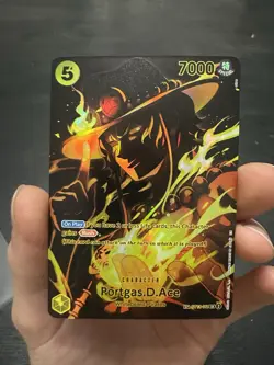 Portgas D. Ace Legacy of the Master One Piece Card SR/SP OP12 ST13-011 - Image 1